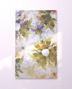 Painting on white wall vertical 08